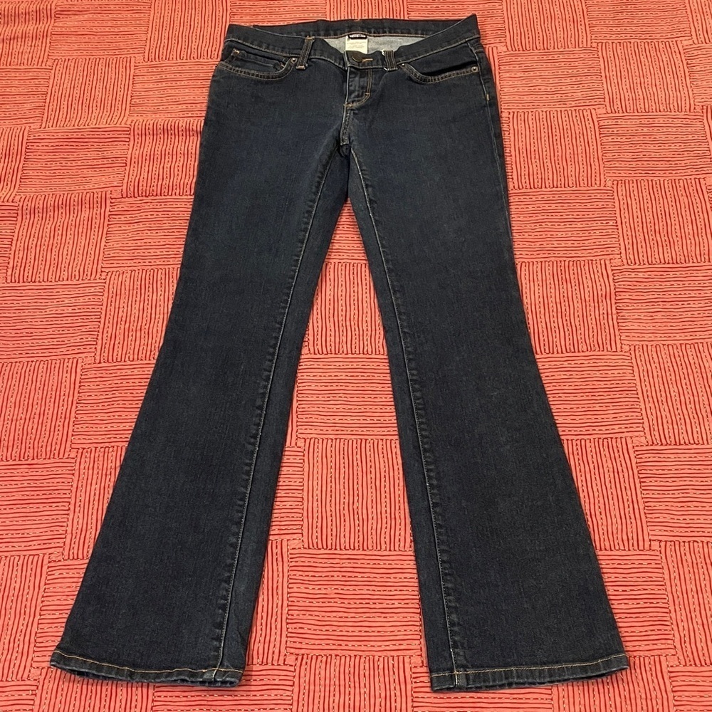 Patagonia W31L30.5 rise 7.5” Dark Blue Flare Jeans